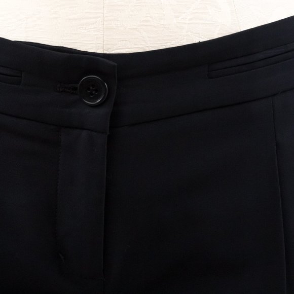 BCBGMaxAzria 4 Wool Capri Cropped Pants Dark Blue - Picture 2 of 10